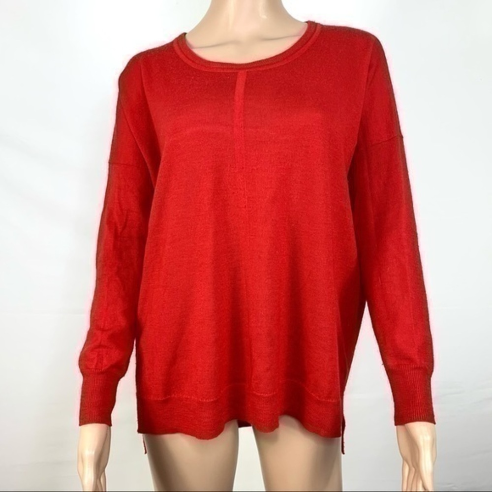 Madewell Women’s Top Blouse Red pullover S